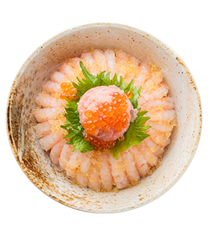 甘エビとゴールデンとびっこの盛
